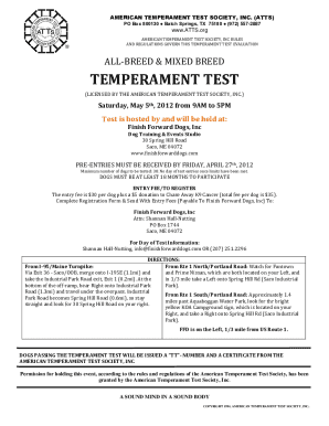 Printable Dog Behavior Assessment Form - Fill Online, Printable