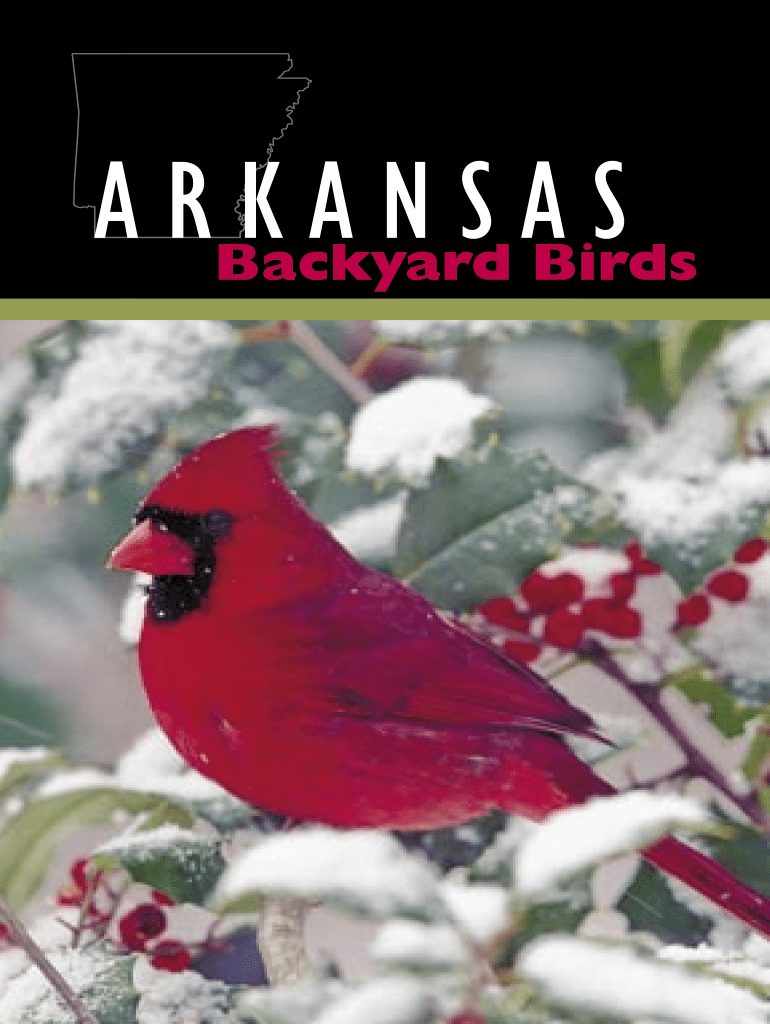 Arkansas Backyard Birds Fill Online, Printable, Fillable, Blank