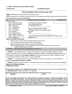 Medicare ABN.doc - Fill and Sign Printable Template Online