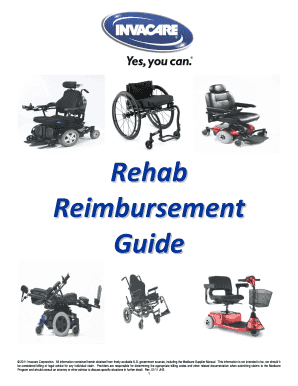 Fillable Online Rehab Reimbursement Manual - Invacare Fax Email Print