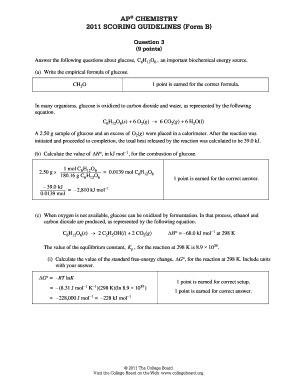 Answer The Following Questions About Glucose C6H12O6 An Important Biochemical Energy Source - Fill Online, Printable, Fillable, Blank | Pdffiller