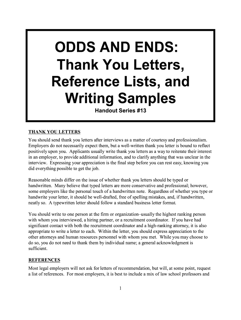 Fillable Online Thank You Letters, Fax Email Print pdfFiller