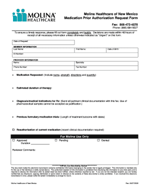 Molina Prior Authorization List 2023 Molina Prior Authorization Form - Fill Online, Printable, Fillable, Blank | Pdffiller
