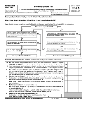 2013 Form IRS 1040 - Schedule SE Fill Online, Printable, Fillable