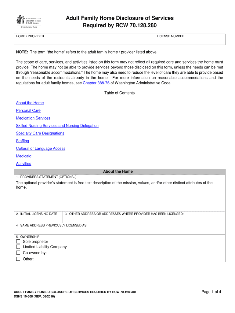 20152023 Form WA DSHS 10508 Fill Online, Printable, Fillable, Blank