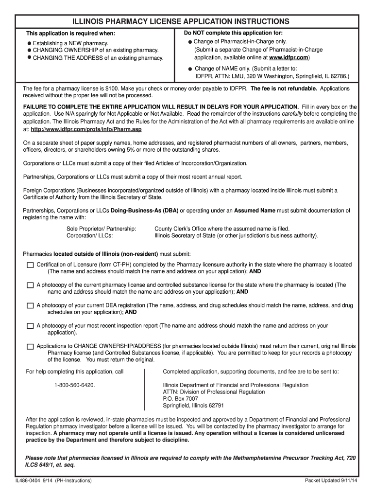 Illinois pharmacy technician license Fill out & sign online DocHub