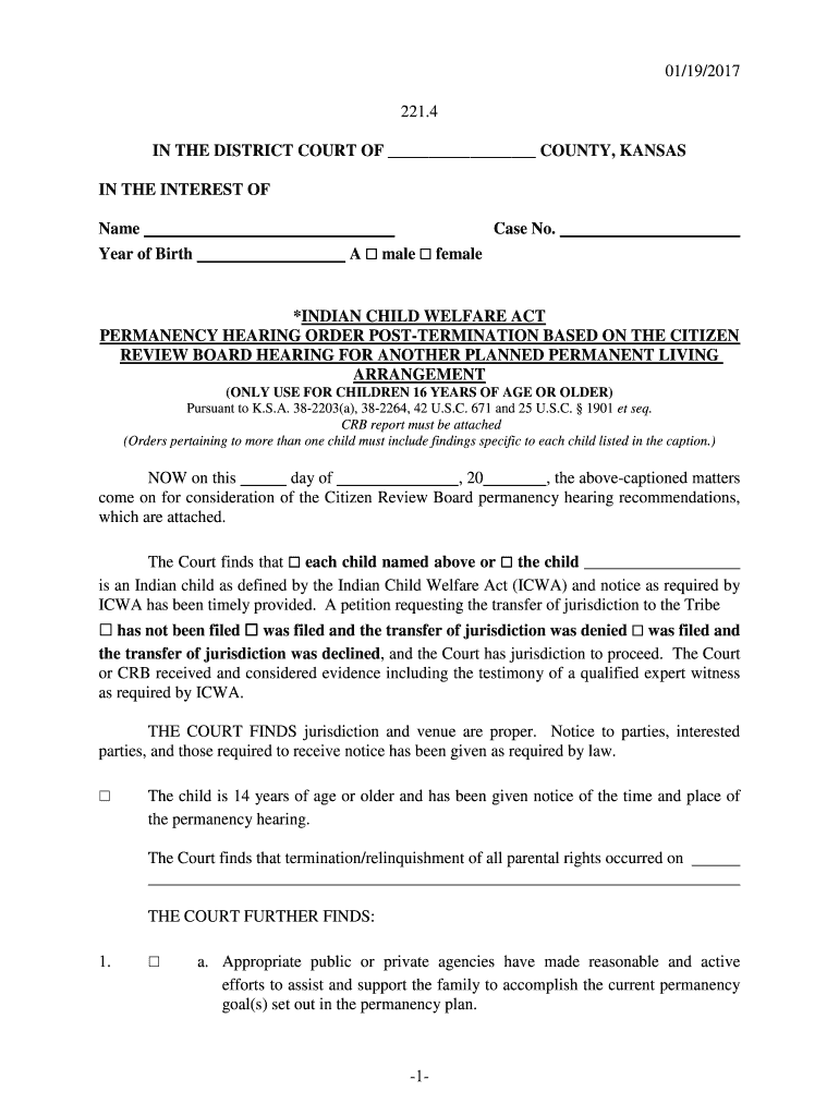 In the district court of county, kansas Kansas Judicial Council