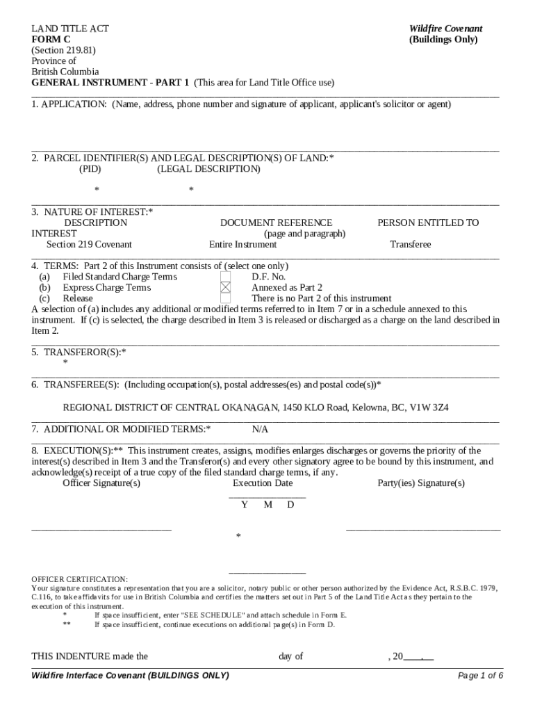 Land Title s LTSA Doc Template pdfFiller