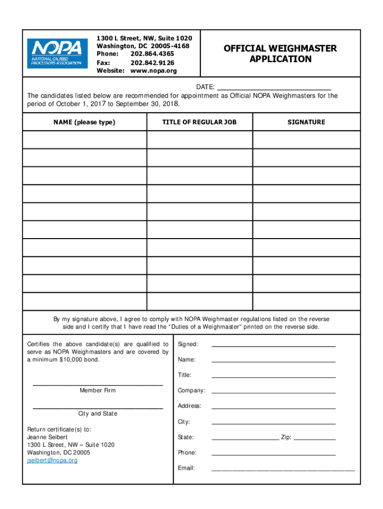 Fillable Online NOPA Trading Rules NOPANOPA Trading Rules NOPANOPA