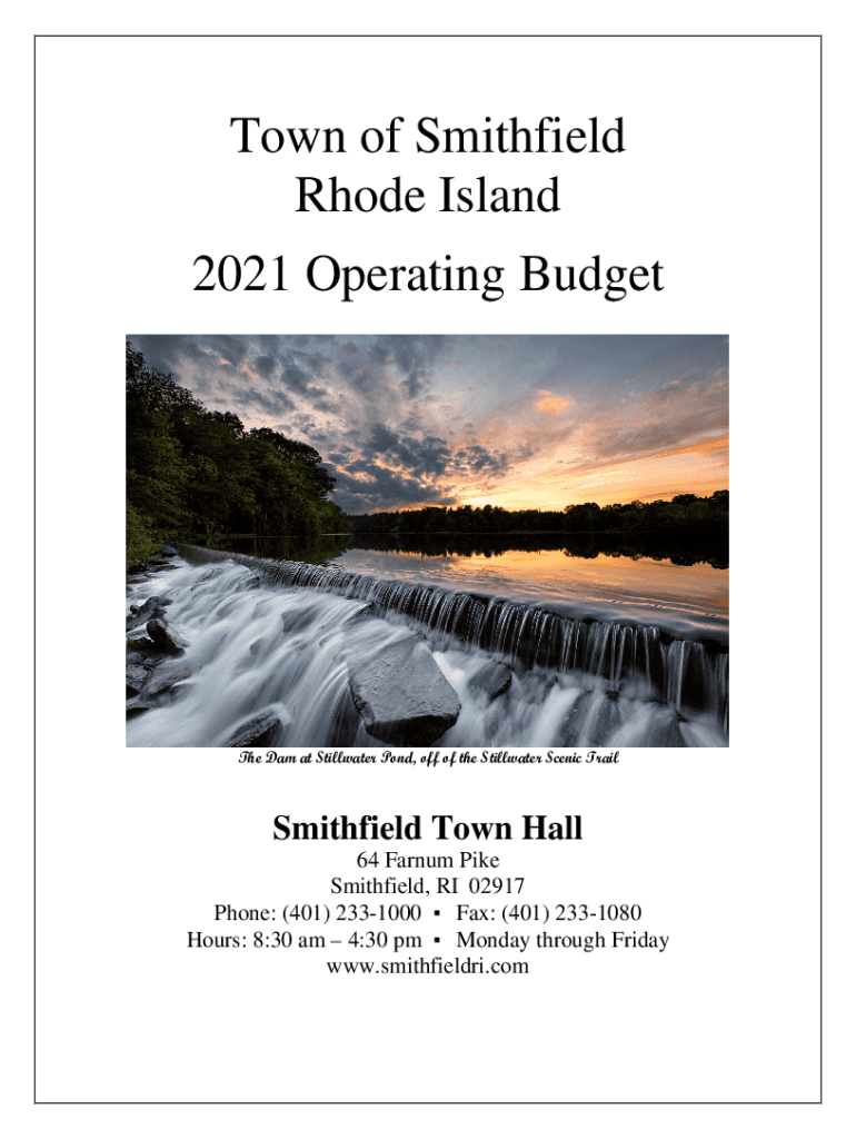 Fillable Online Town of Smithfield, Rhode IslandThe Official Site of