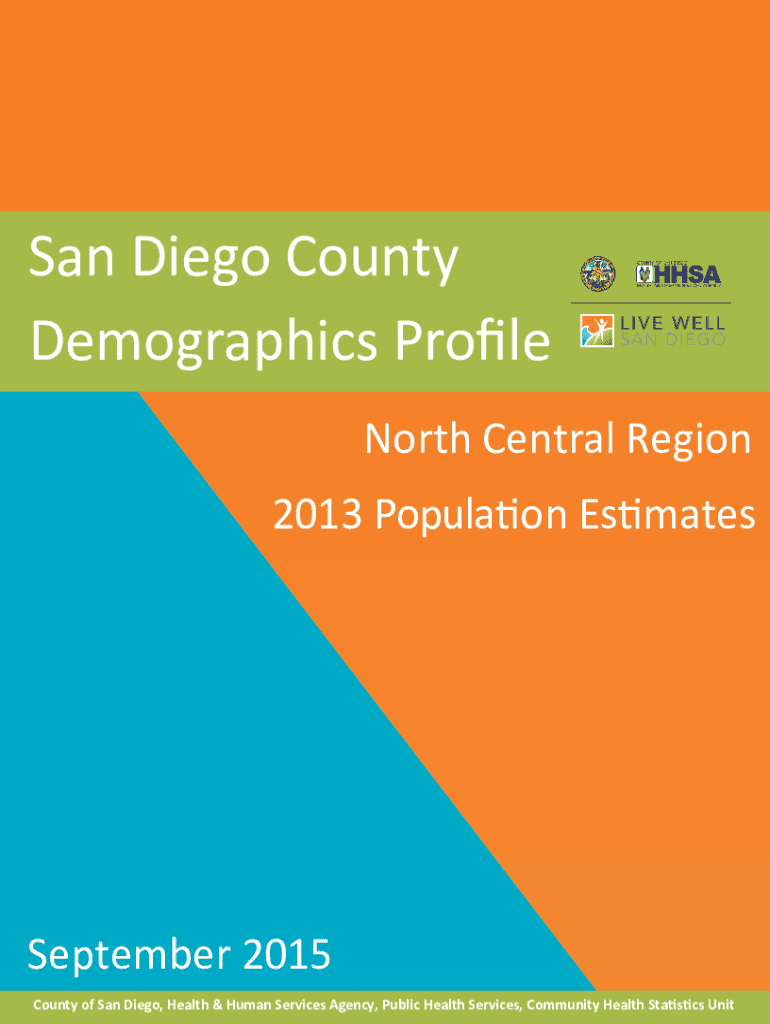 Fillable Online San Diego Demographics San Diego County, CaliforniaSan Diego Demographics