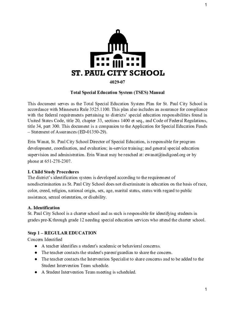 Fillable Online www.badger.k12.mn.uscmslibTotal Special Education