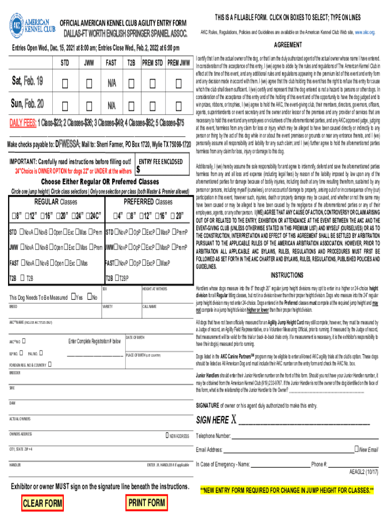 Fillable Online fillable entry