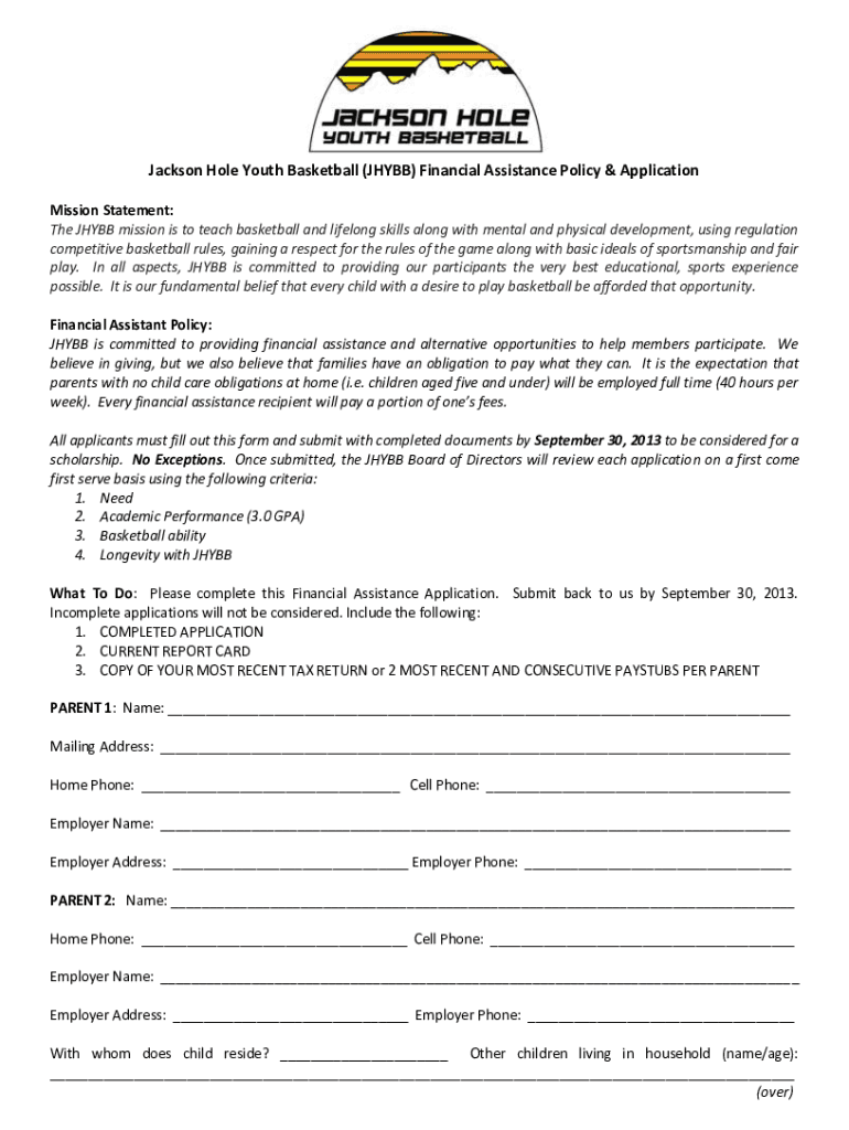 Fillable Online Jackson Hole Youth Basketball Summarized by Plex.page