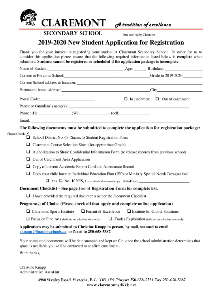 Fillable Online Registrations