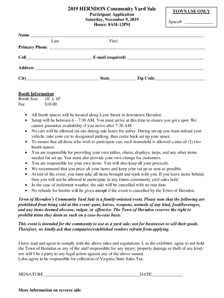 Fillable Online www.herndonva.govhomeshowdocument2019 HERNDON