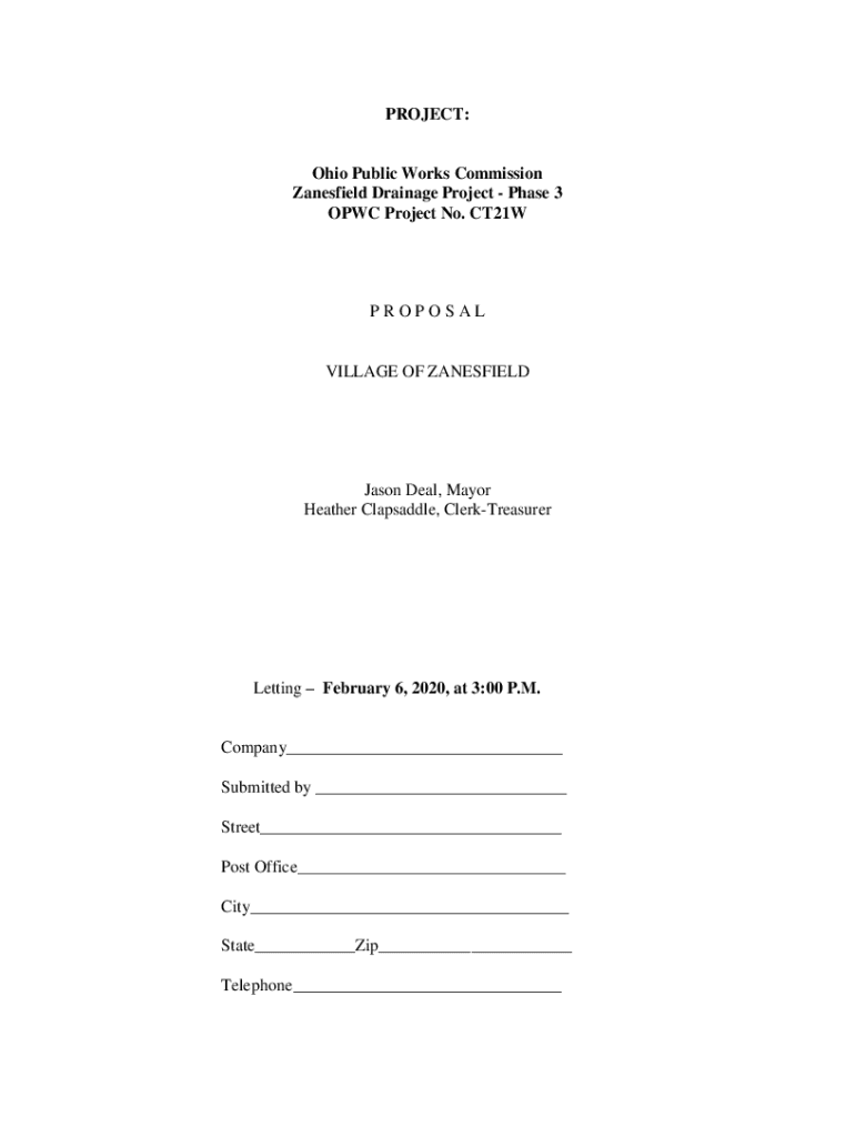 Fillable Online Public Works Commission