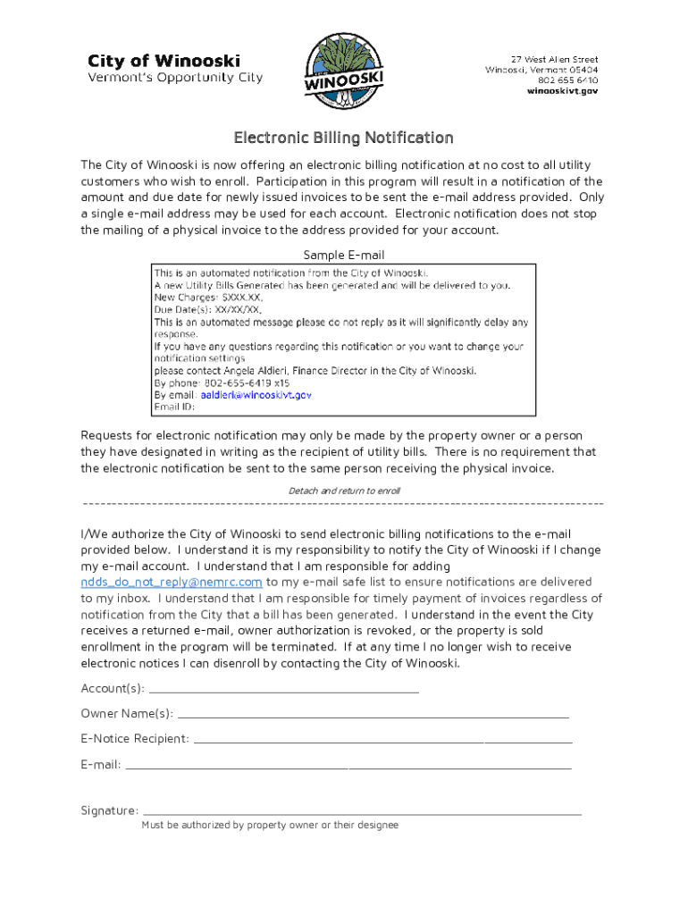 Fillable Online www.winooskivt.govAgendaCenterViewFileCITY OF WINOOSKI