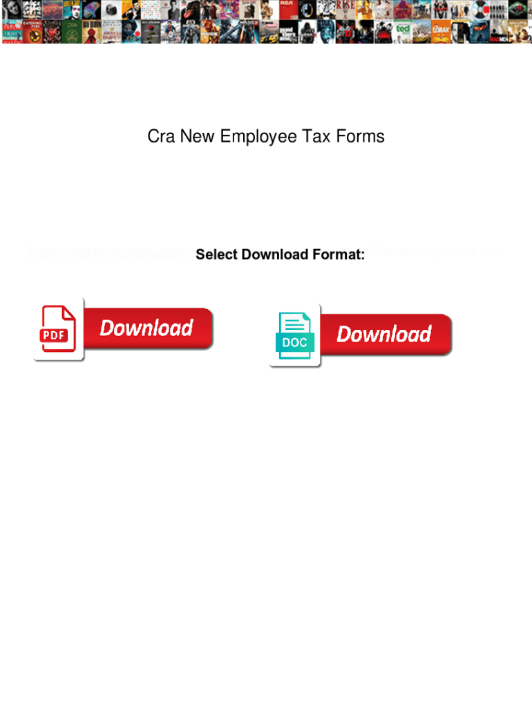Fillable Online Cra New Employee Tax Forms. Cra New Employee Tax Forms
