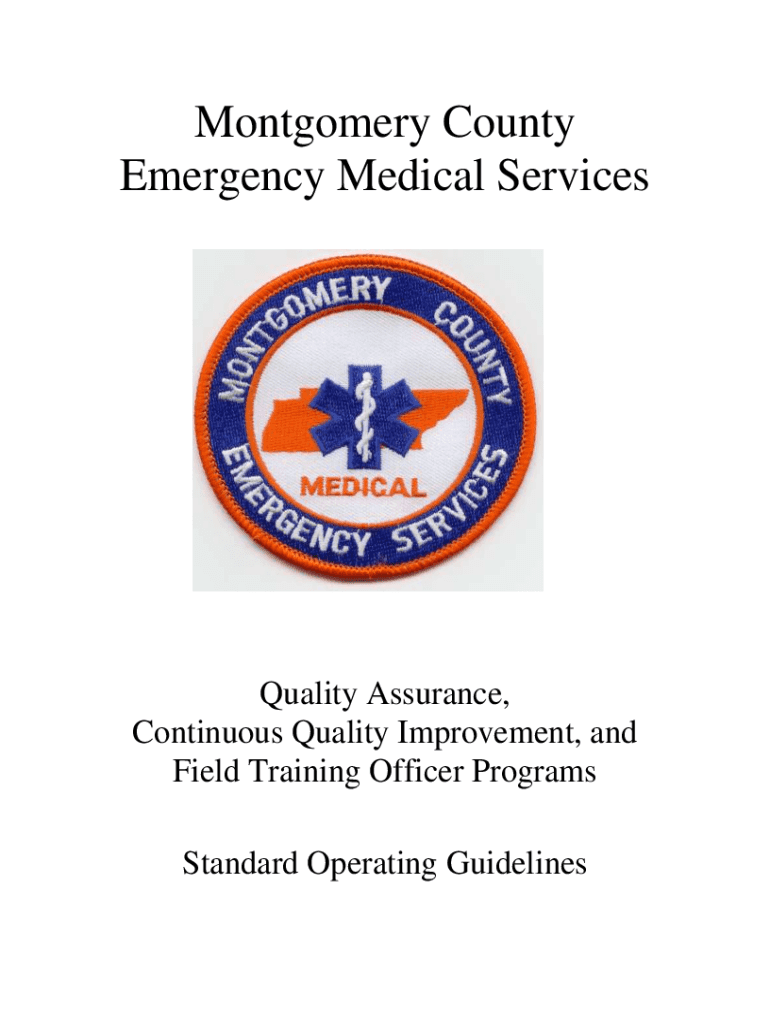 Fillable Online Emergency Medical Services (EMS) DivisionMontgomery