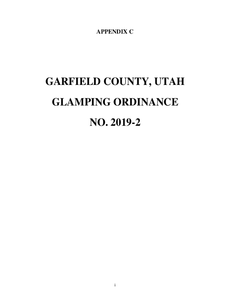 Fillable Online www.garfield.utah.govhomeshowdocumentGARFIELD COUNTY