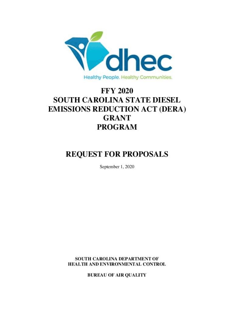 Fillable Online South Carolina Diesel Emissions Reduction Act (DERA Fax Email Print pdfFiller