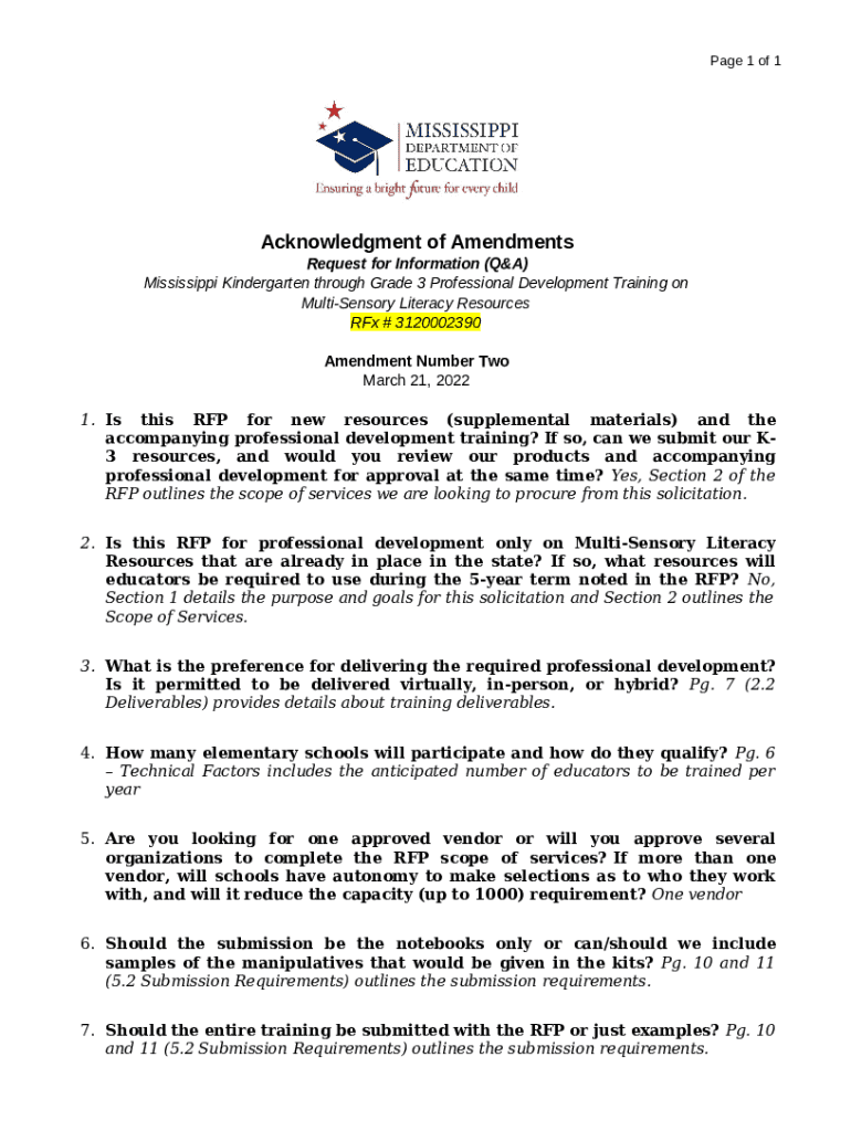 PublicThe Mississippi Department of Education Doc Template pdfFiller