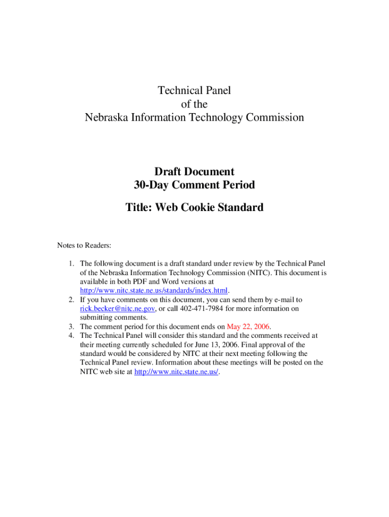 Fillable Online nitc nebraska Technical Panel of the Nebraska