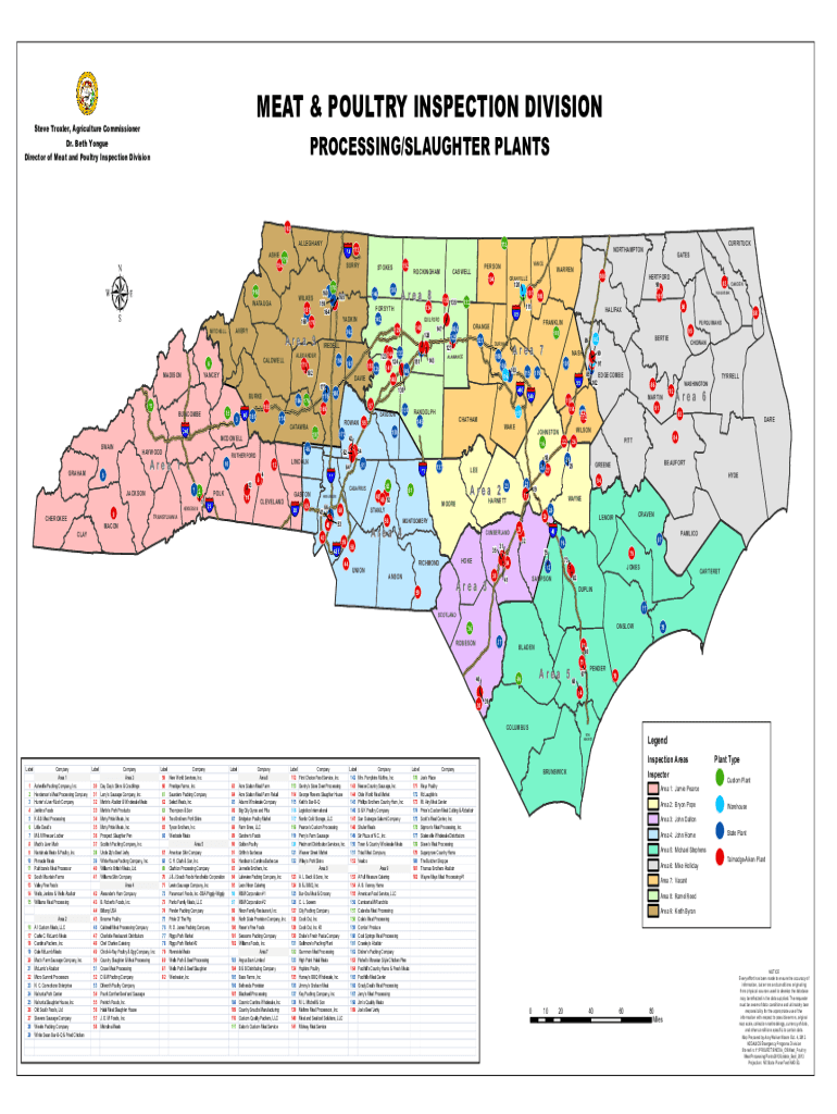 Fillable Online AND CONSUMER SERVICES MEAT AND POULTRY INSPECTION