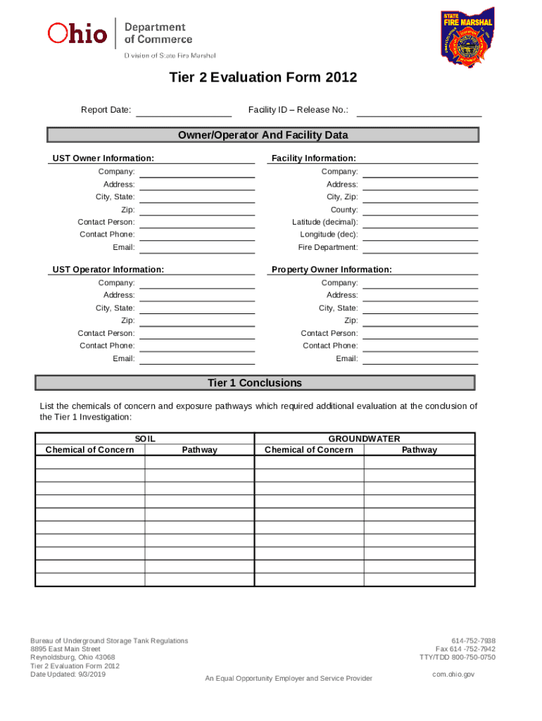 Tier 1 Investigation Report Ohio Department of Commerce com ohio