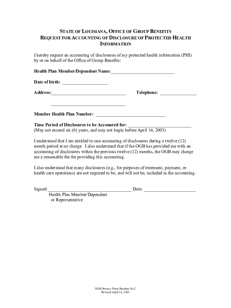 Fillable Online OF LOUISIANA