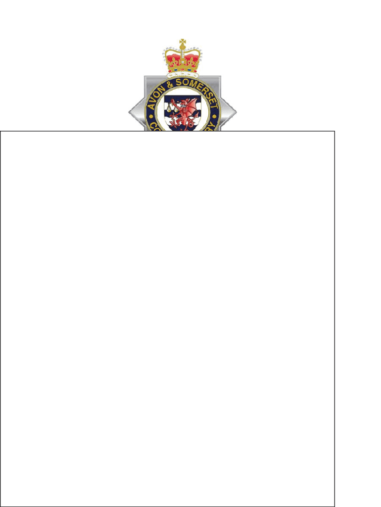 Avon And Somerset Police Application Doc Template pdfFiller