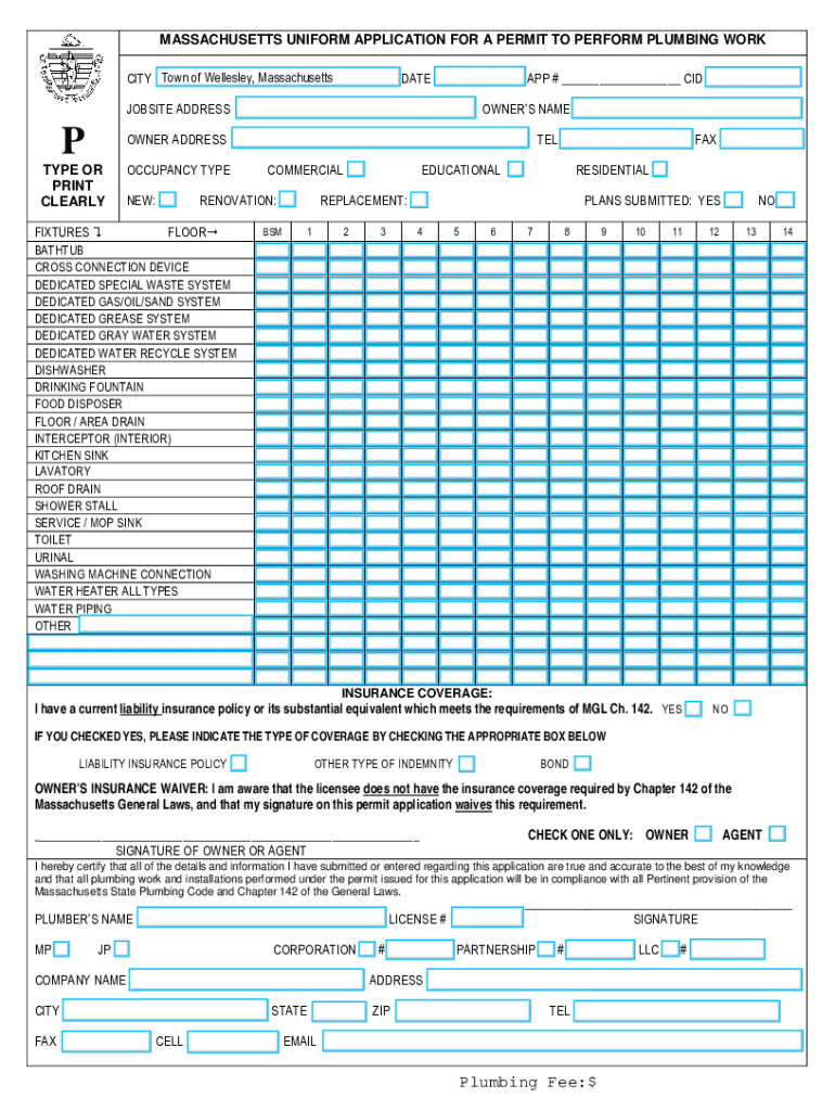 Fillable Online www.sturbridge.govbuildingdepartmentfilesMASSACHUSETTS