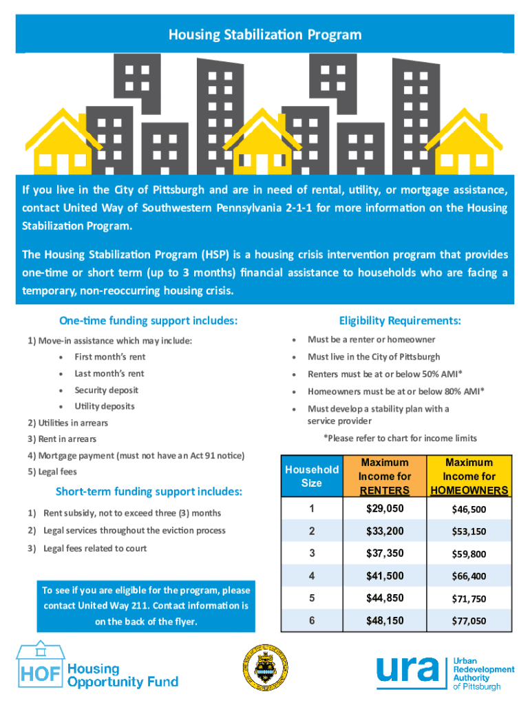 Fillable Online URA Announces Housing Stabilization Program Update Fax