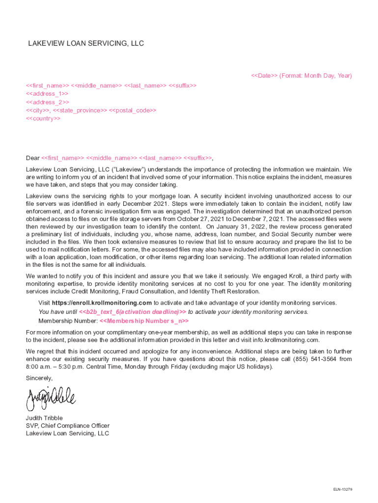 Fillable Online Fourth Largest Mortgage Loan