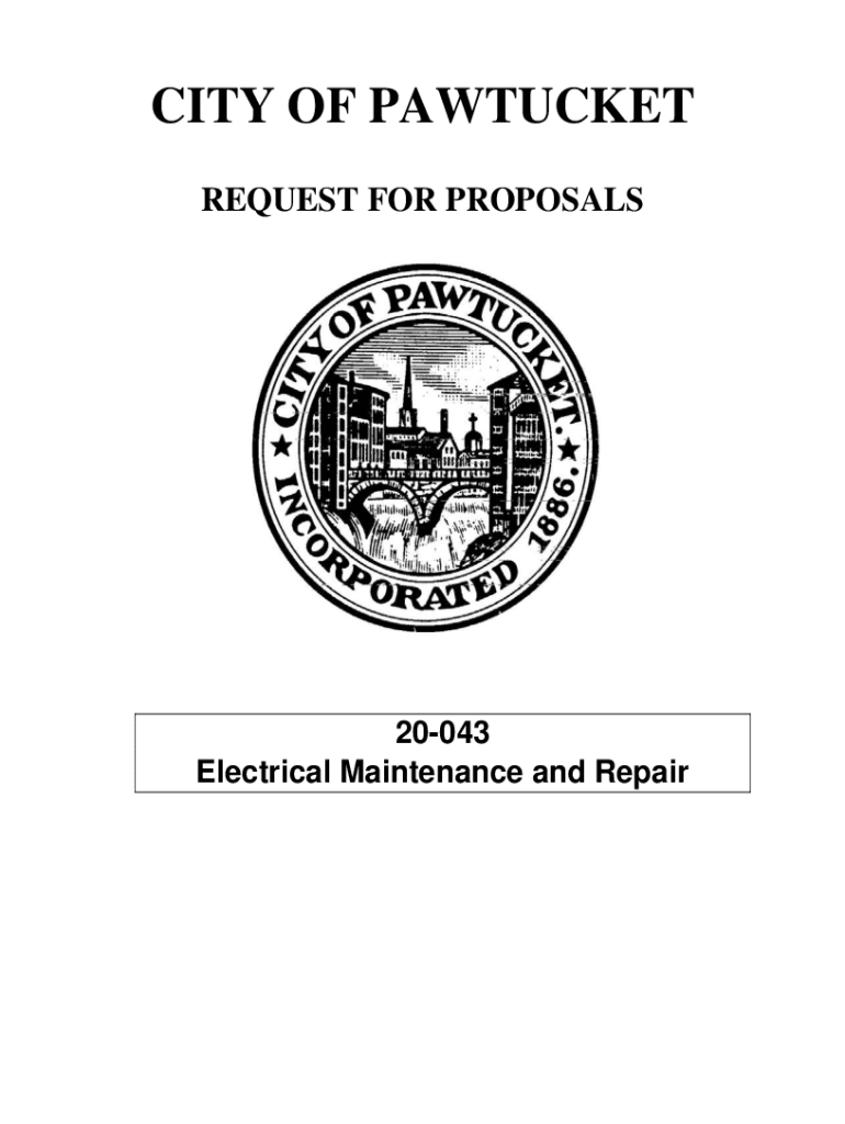 Fillable Online OF PAWTUCKET And