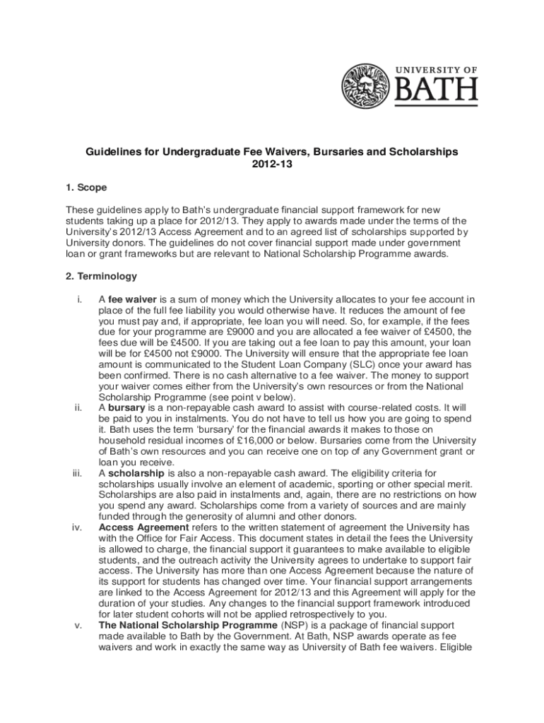 Fillable Online Complete Guide to Fee Waivers