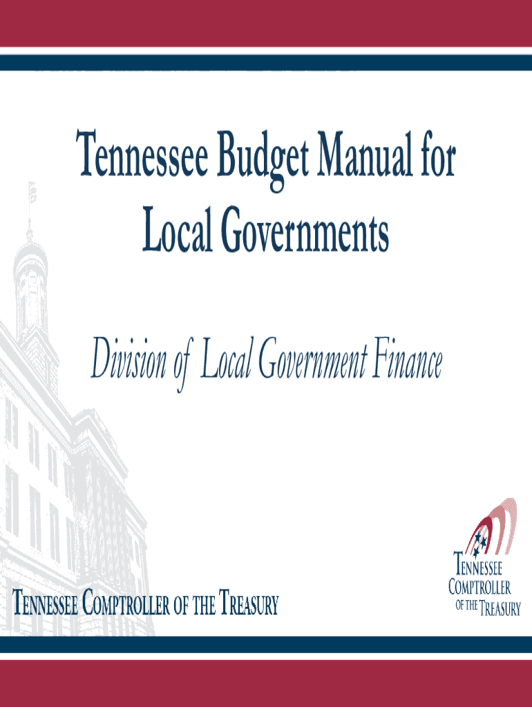 Fillable Online comptroller tn www.tn.govfinancefaBudget Instructions