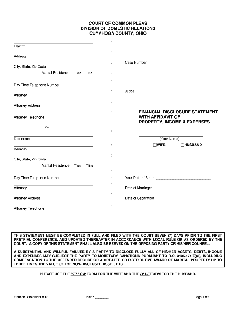 Cuyahoga county dissolution forms Fill out & sign online DocHub