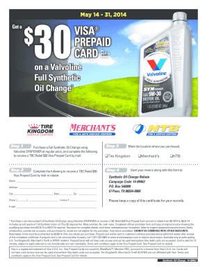 Big O Tires Rebate Status - Fill Online, Printable, Fillable, Blank