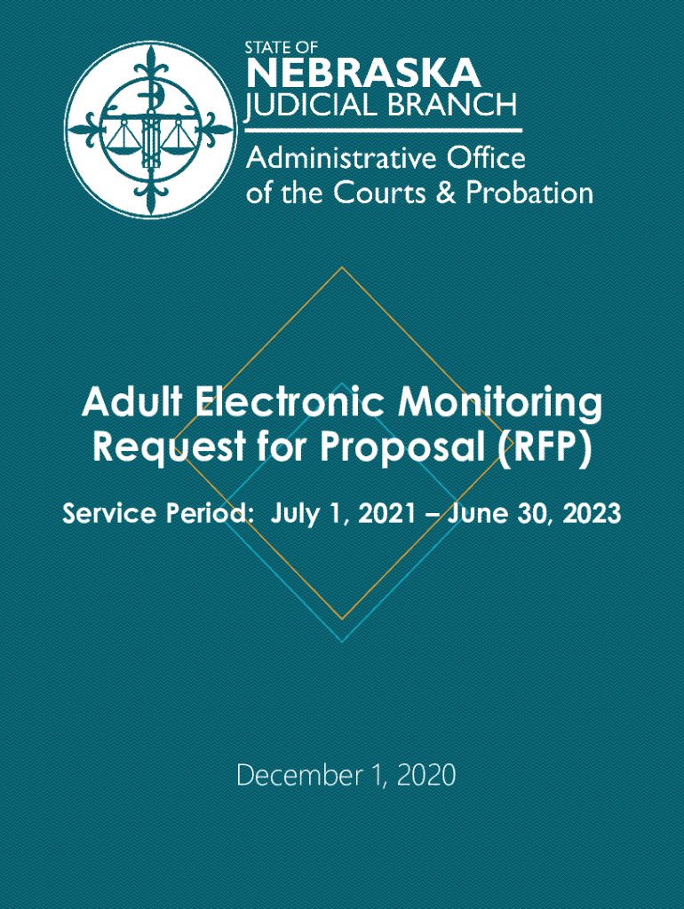 Fillable Online www.supremecourt.nebraska.govsitesdefaultAdult Electronic Monitoring Request for