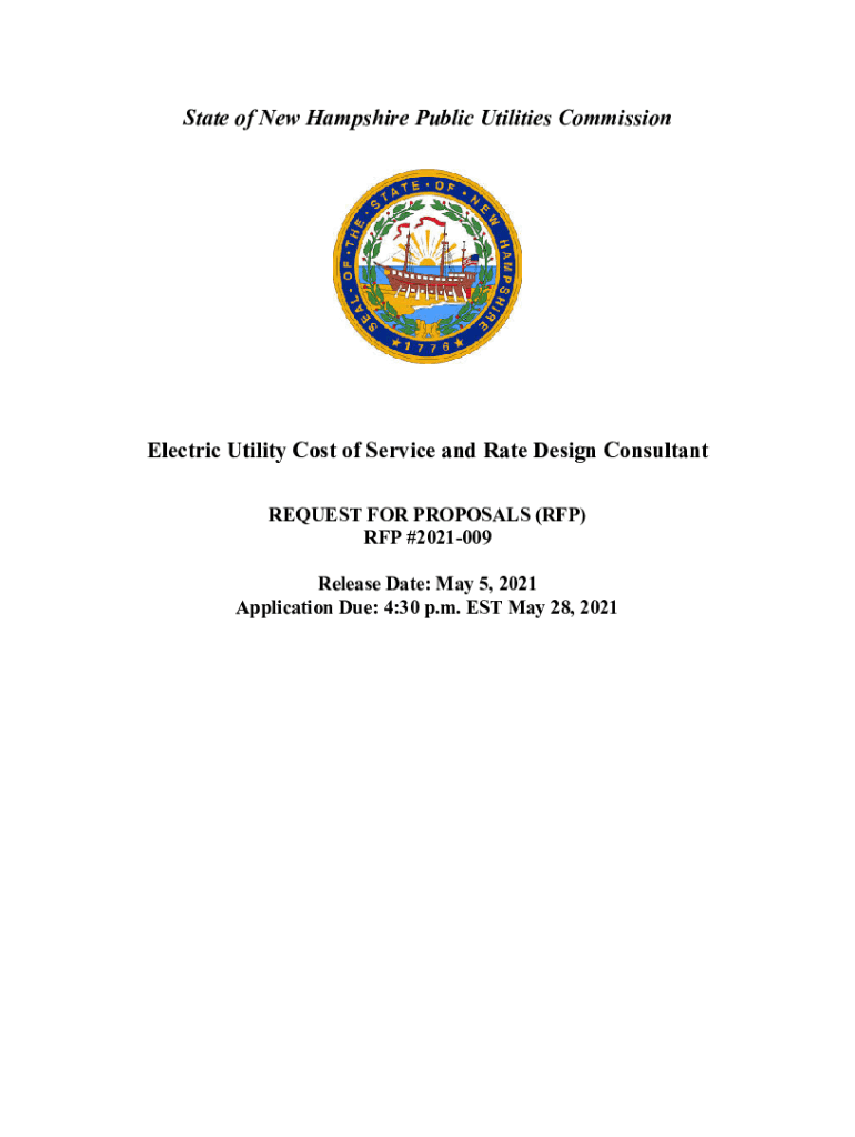 Fillable Online State of New Hampshire Public Utilities Commission