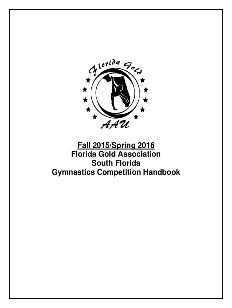 Fillable Online Gold AAU Gymnastics Gold Coast
