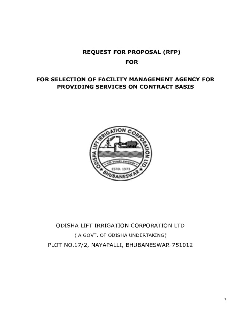Fillable Online REQUEST FOR PROPOSAL (RFP) FOR FOR SELECTION OF