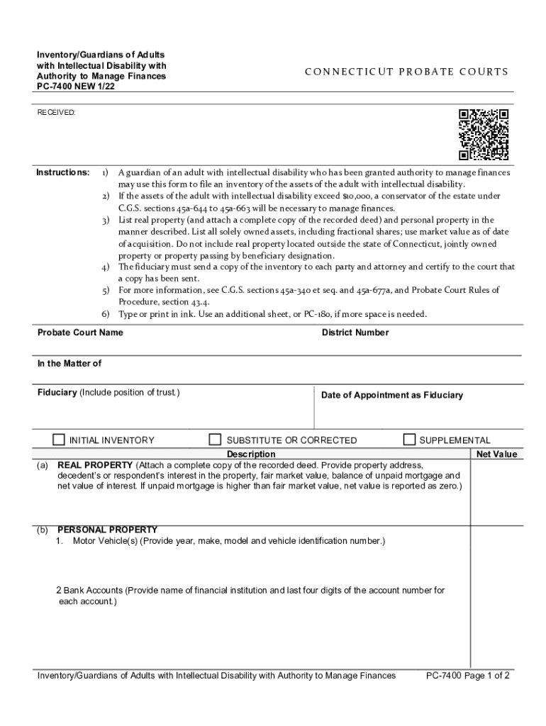 Fillable Online CONNECTICUT PROBATE COURTS Fax Email Print pdfFiller
