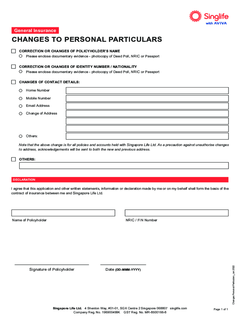 Fillable Online of Personal