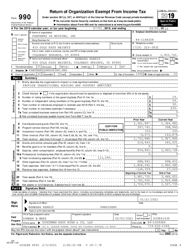 Fillable Online E0241EK9. Partners in Housing, Inc Fax Email Print