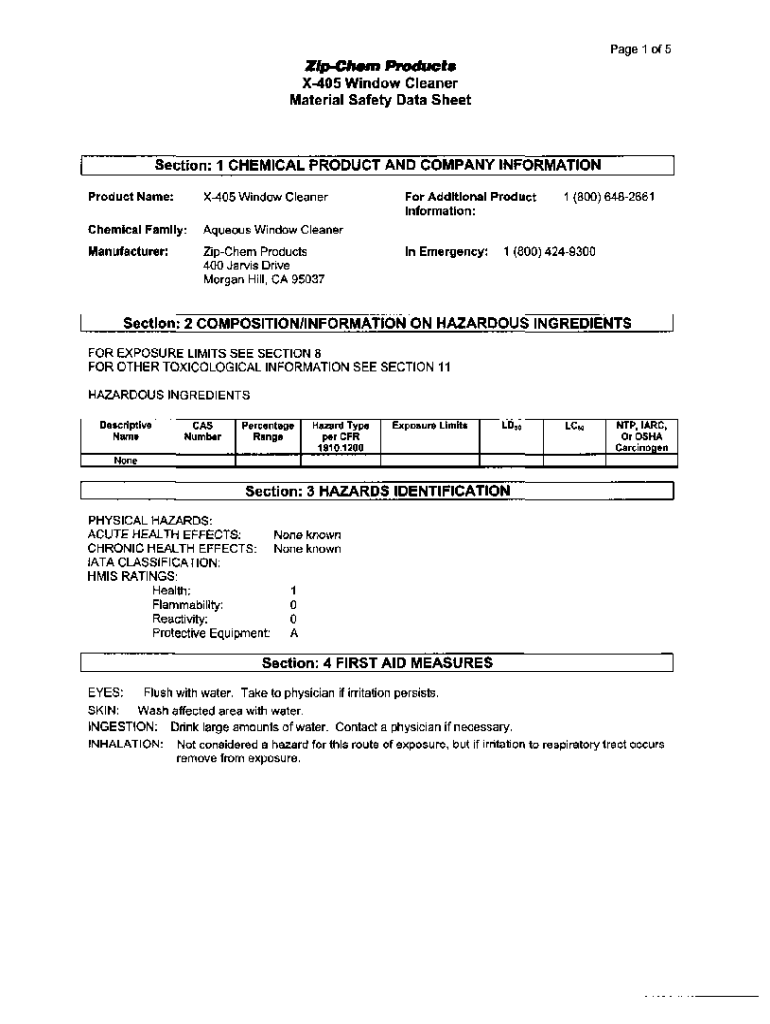 Fillable Online SAFETY