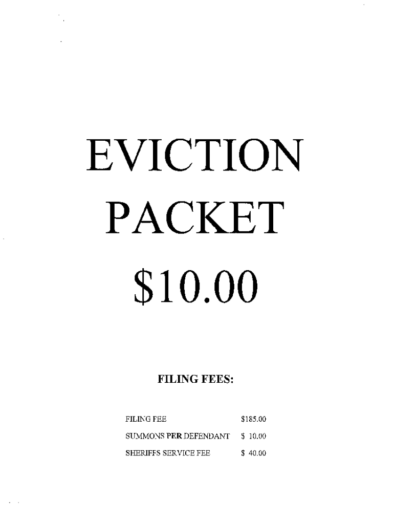 Fillable Online Eviction complete stanley packet 2021 Liberty County