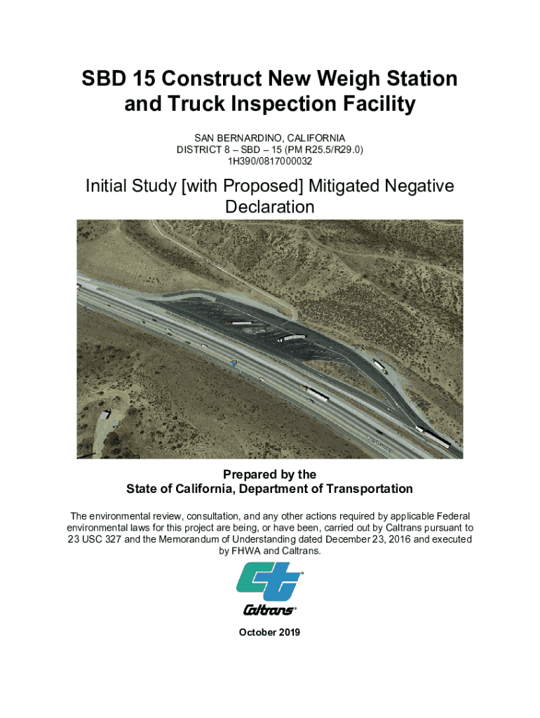 Fillable Online SBD 15 Construct New Weigh Station and Truck Inspection